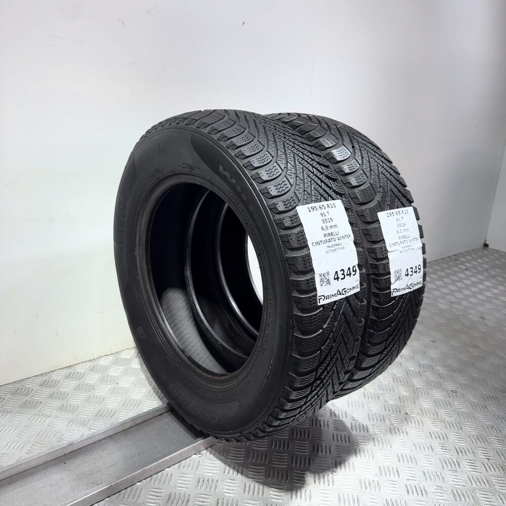 Gomme Usate 195 65 R15 91T Pirelli Cinturato Winter 86% Invernali - immagine 5