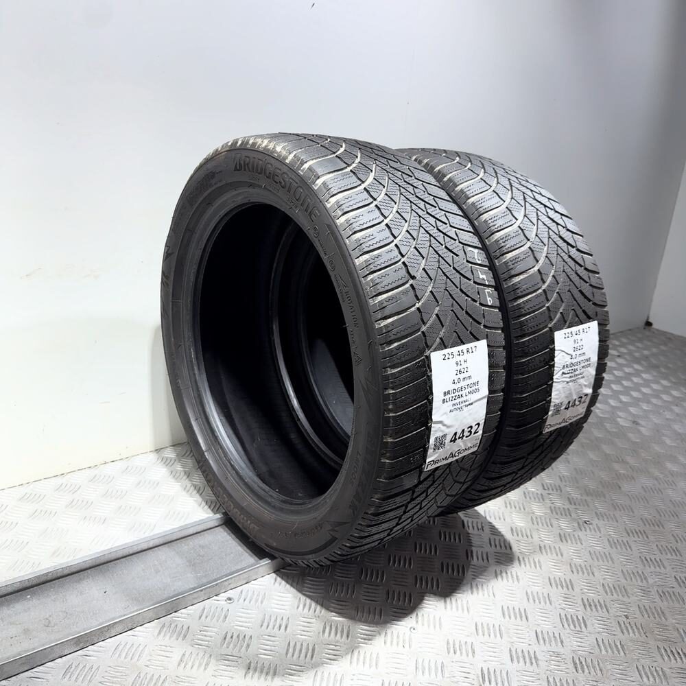 Gomme Usate 225 45 R17 91H Bridgestone Blizzak LM005 Invernali - immagine 5