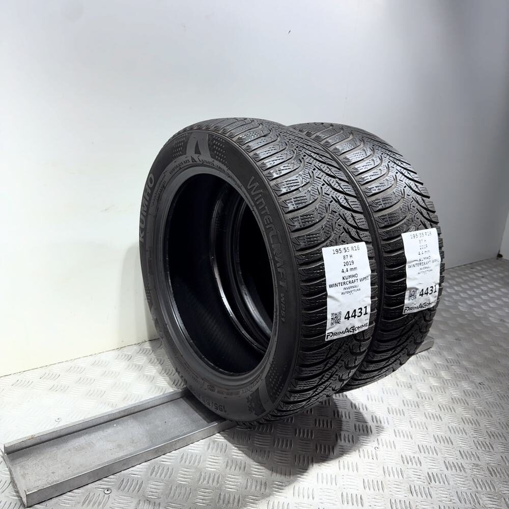 Gomme Usate 195 55 R16 87H Kumho Wintercraft WP51 Invernali - immagine 5