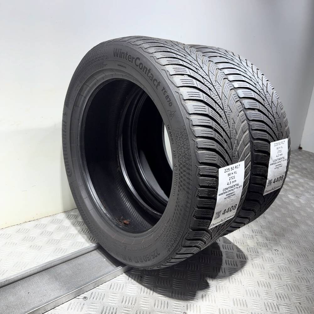 Gomme Usate 225 50 R17 XL 98H Continental Wintercontact TS 870 Invernali - immagine 5