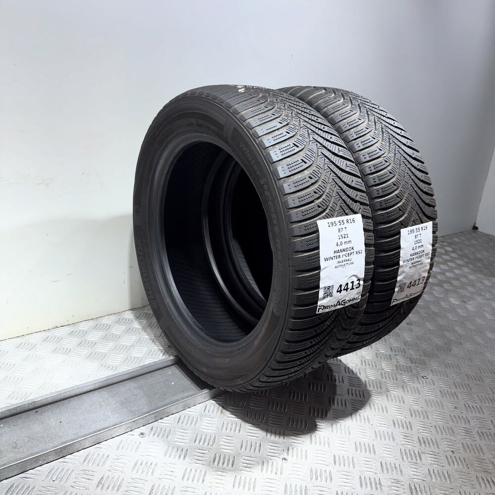 Gomme Usate 195 55 R16 87T Hankook Winter I*Cept RS2 Invernali - immagine 5