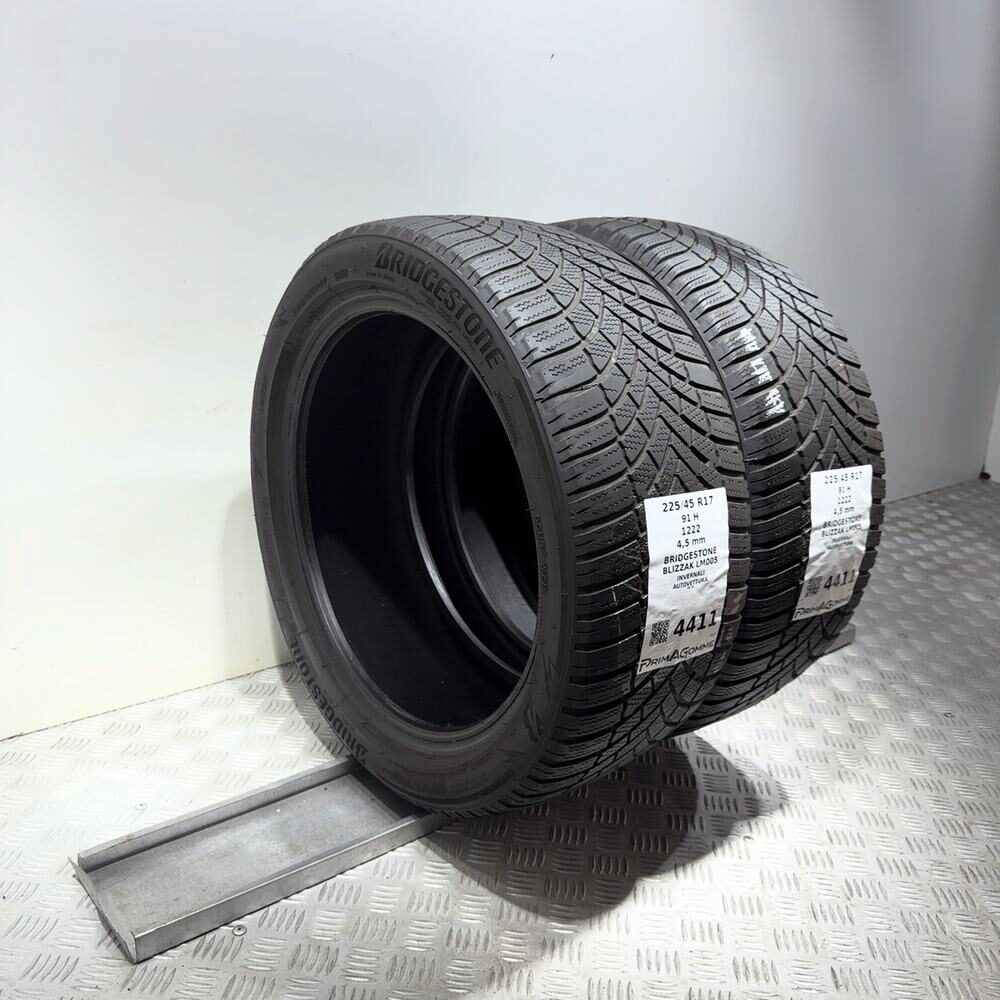 Gomme Usate 225 45 R17 91H Bridgestone Blizzak LM005 Invernali - immagine 5