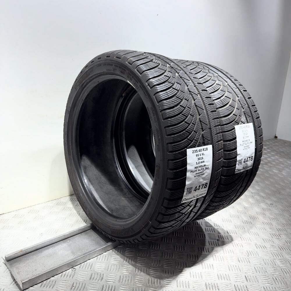 Gomme Usate 235 40 R18 95V XL Michelin Pilot Alpin PA4 71% Invernali - immagine 5