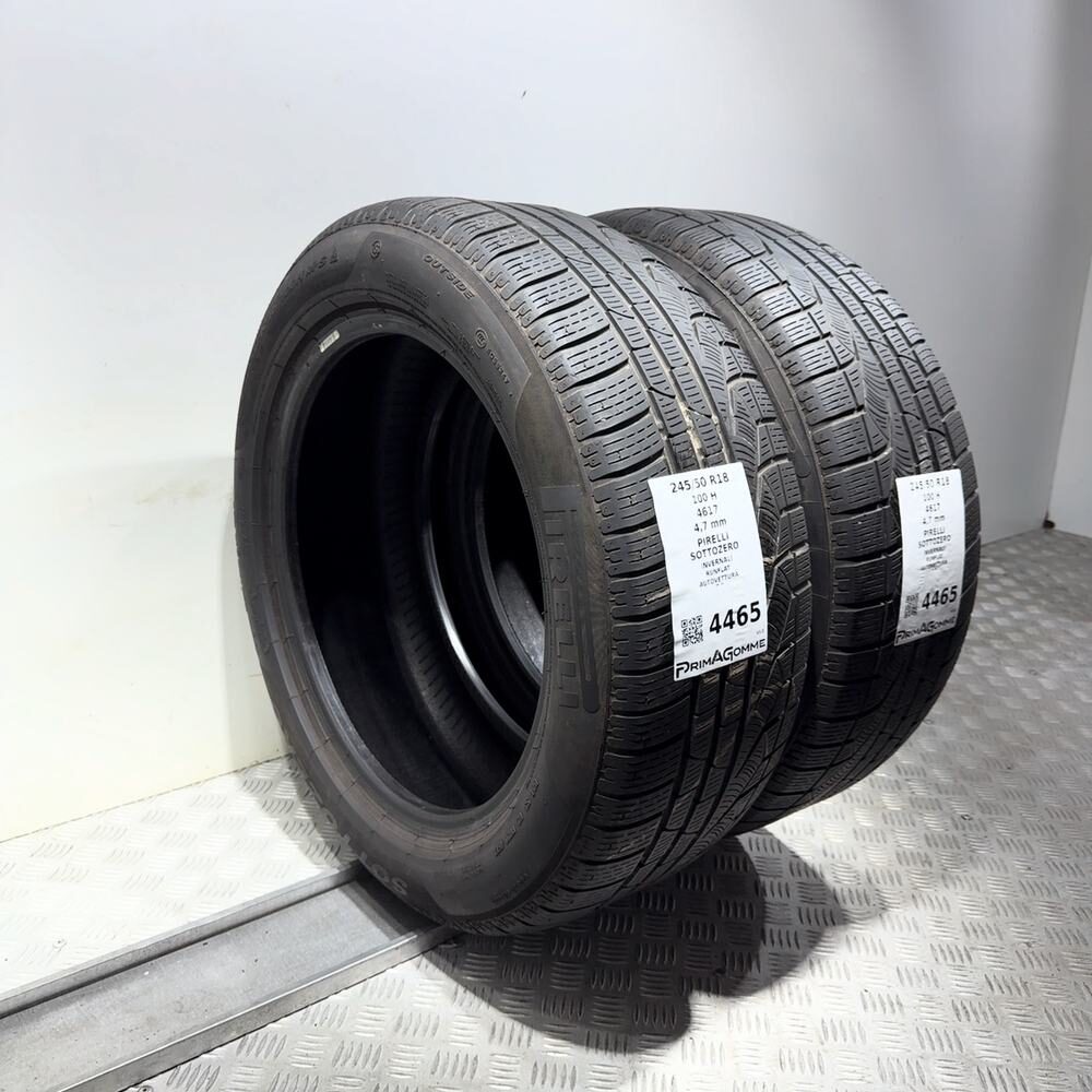 Gomme Usate 245 50 R18 100H Pirelli Sottozero RunFlat Invernali - immagine 5
