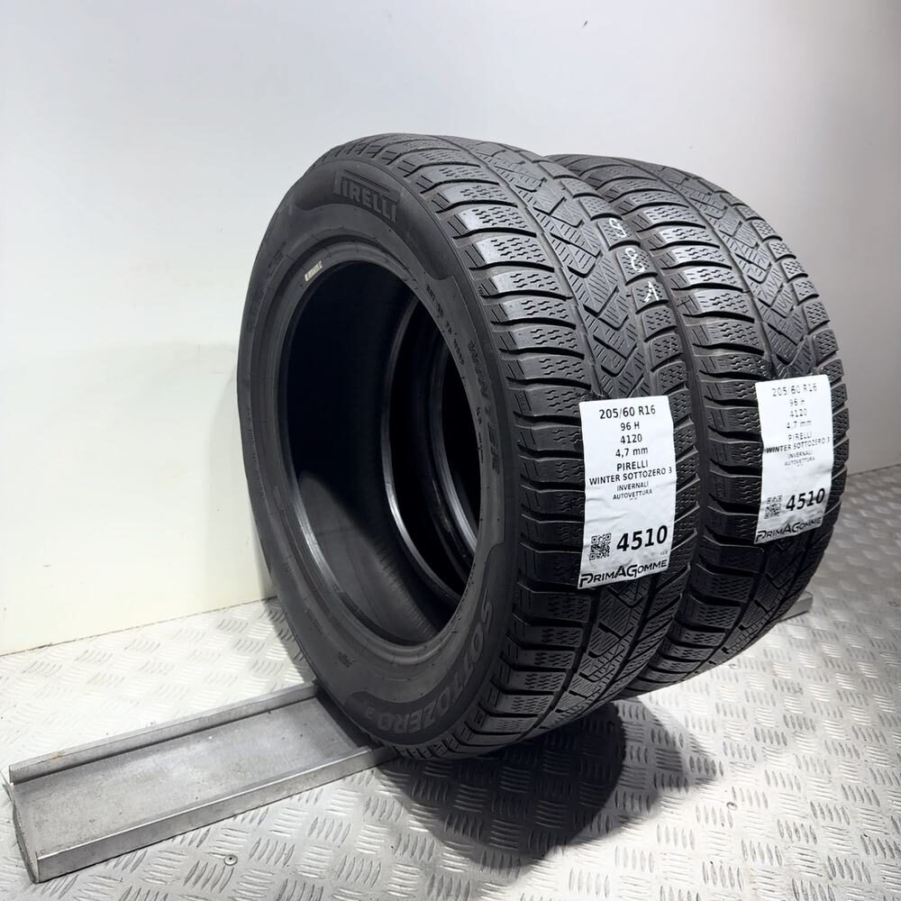 Gomme Usate 205 60 R16 96H Pirelli Winter Sottozero 3 Invernali - immagine 5