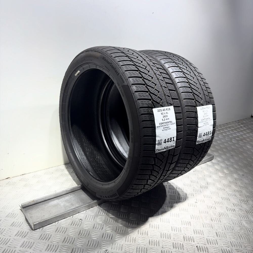 Gomme Usate 225 40 R18 92V XL Continental Wintercontact TS850P 74% Invernali - immagine 5