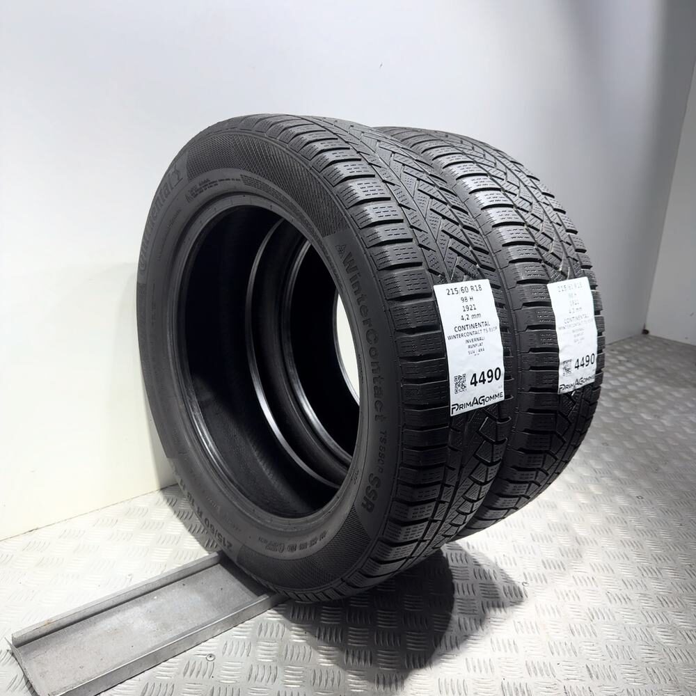 Gomme Usate 215 60 R18 98H Continental Wintercontact TS 850P RunFlat Invernali - immagine 5