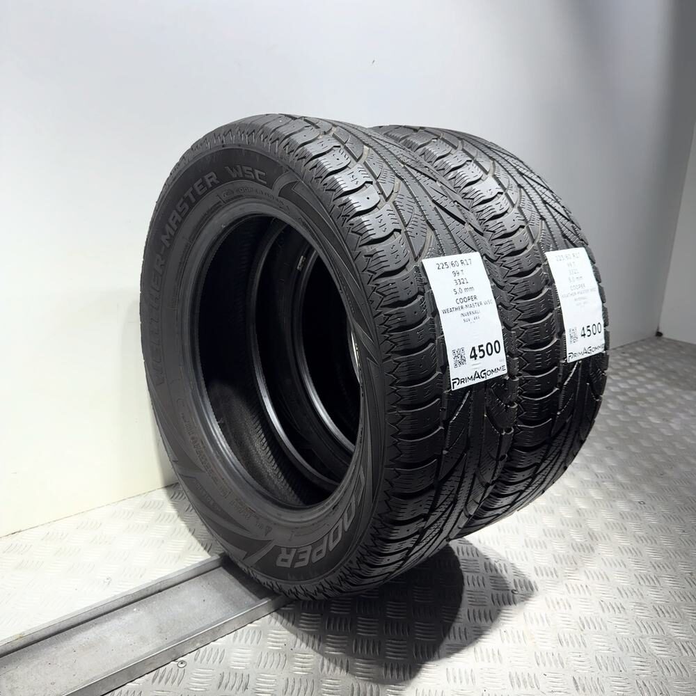Gomme Usate 225 60 R17 99T Cooper Weather-Master Wsc 71% Invernali - immagine 5