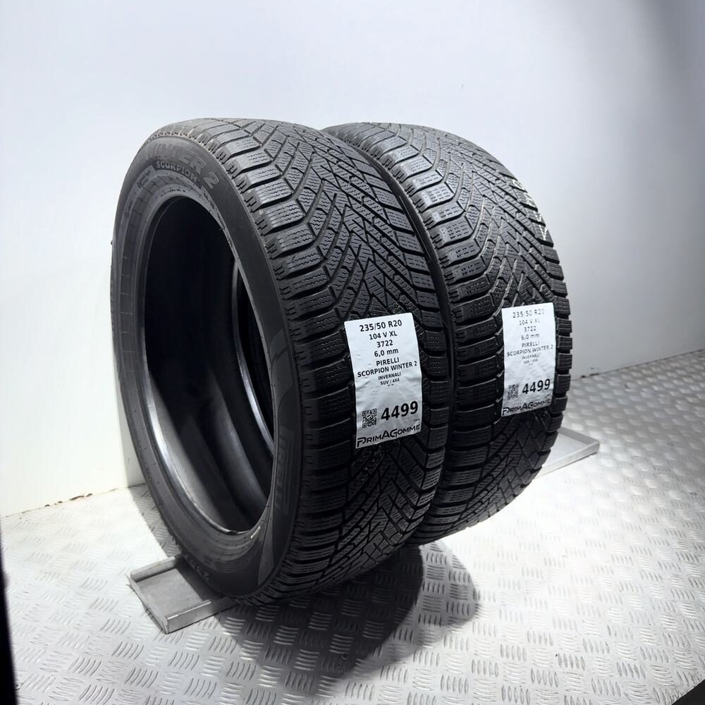 Gomme Usate 235 50 R20 104V XL Pirelli Scorpion Winter 2 86% Invernali - immagine 5