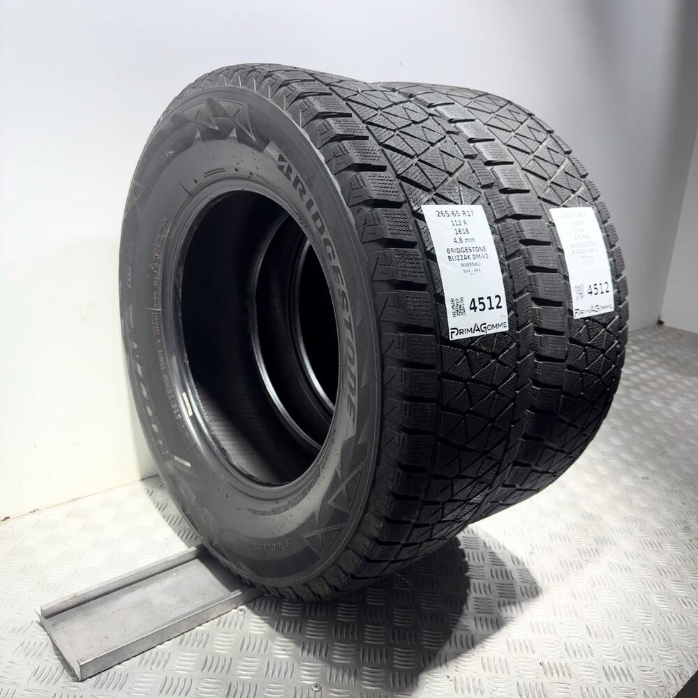 Gomme Usate 265 65 R17 112R Bridgestone Blizzak DM-V2 Invernali - immagine 5