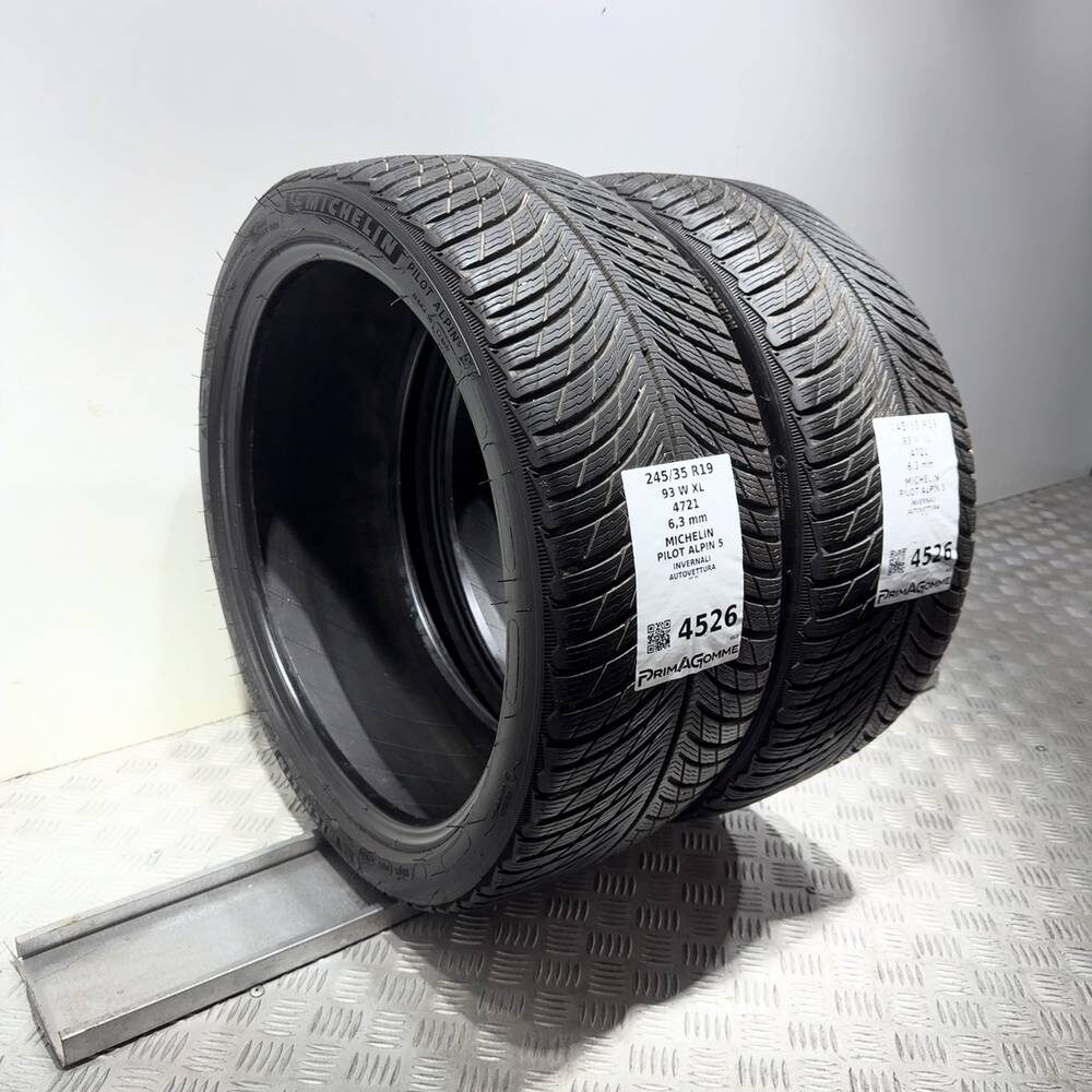 Gomme Usate 245 35 R19 93W XL Michelin Pilot Alpin 5 90% Invernali - immagine 5