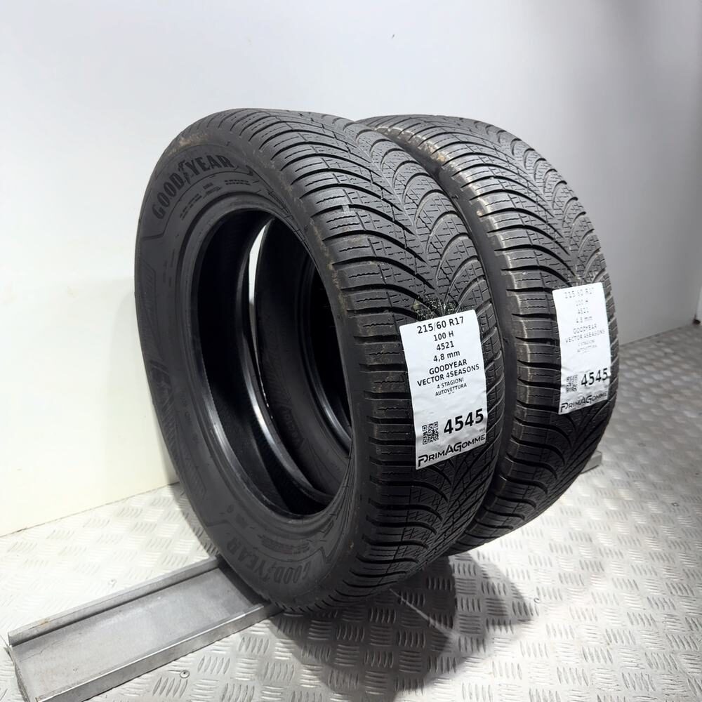 Gomme Usate 215 60 R17 100H Goodyear Vector 4Seasons 4 Stagioni - immagine 5