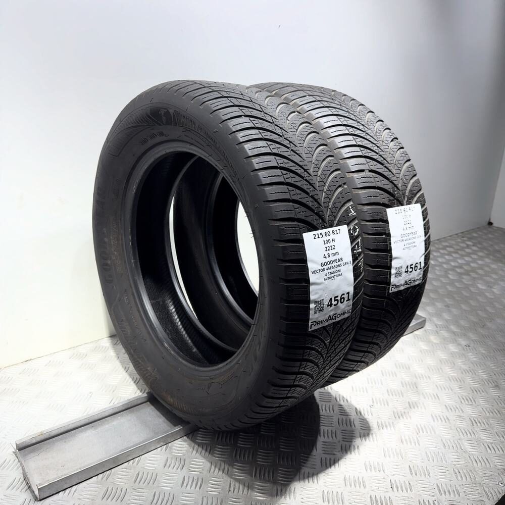 Gomme Usate 215 60 R17 100H Goodyear Vector 4Seasons Gen-3 4 Stagioni - immagine 5