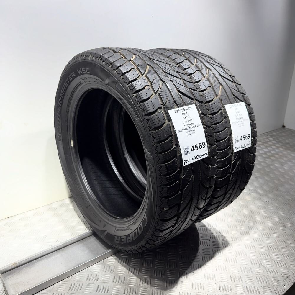 Gomme Usate 225 55 R18 98T Cooper Weather-Master Wsc 77% Invernali - immagine 5