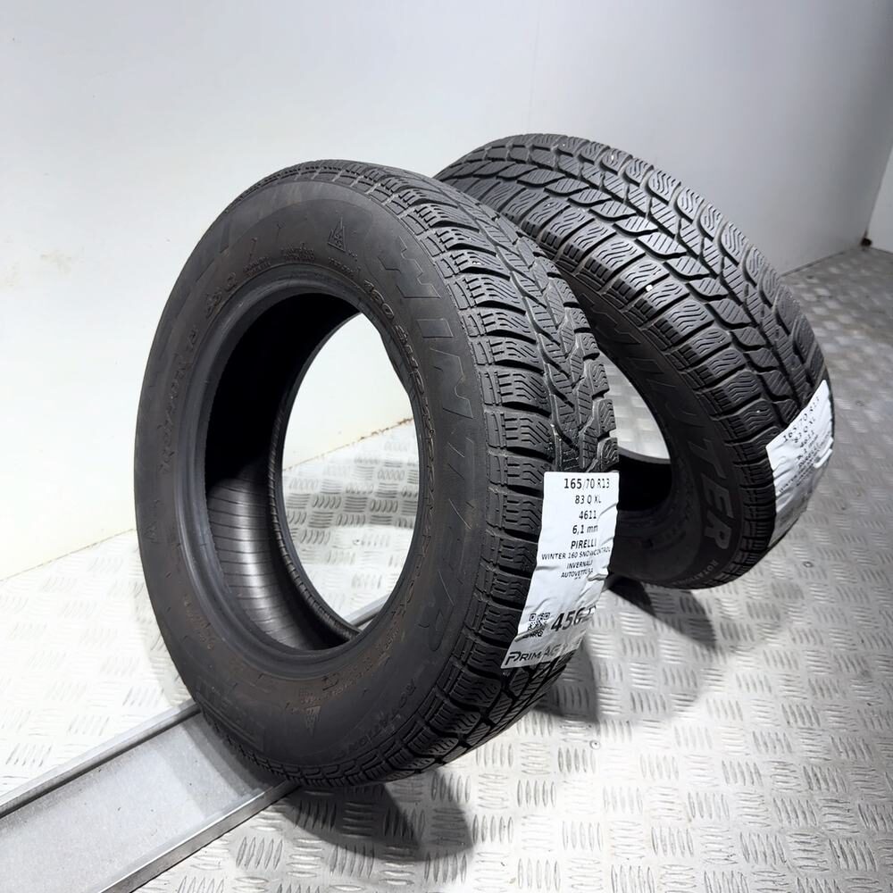 Gomme Usate 165 70 R13 83Q XL Pirelli Winter 160 Snowcontrol 87% Invernali - immagine 5