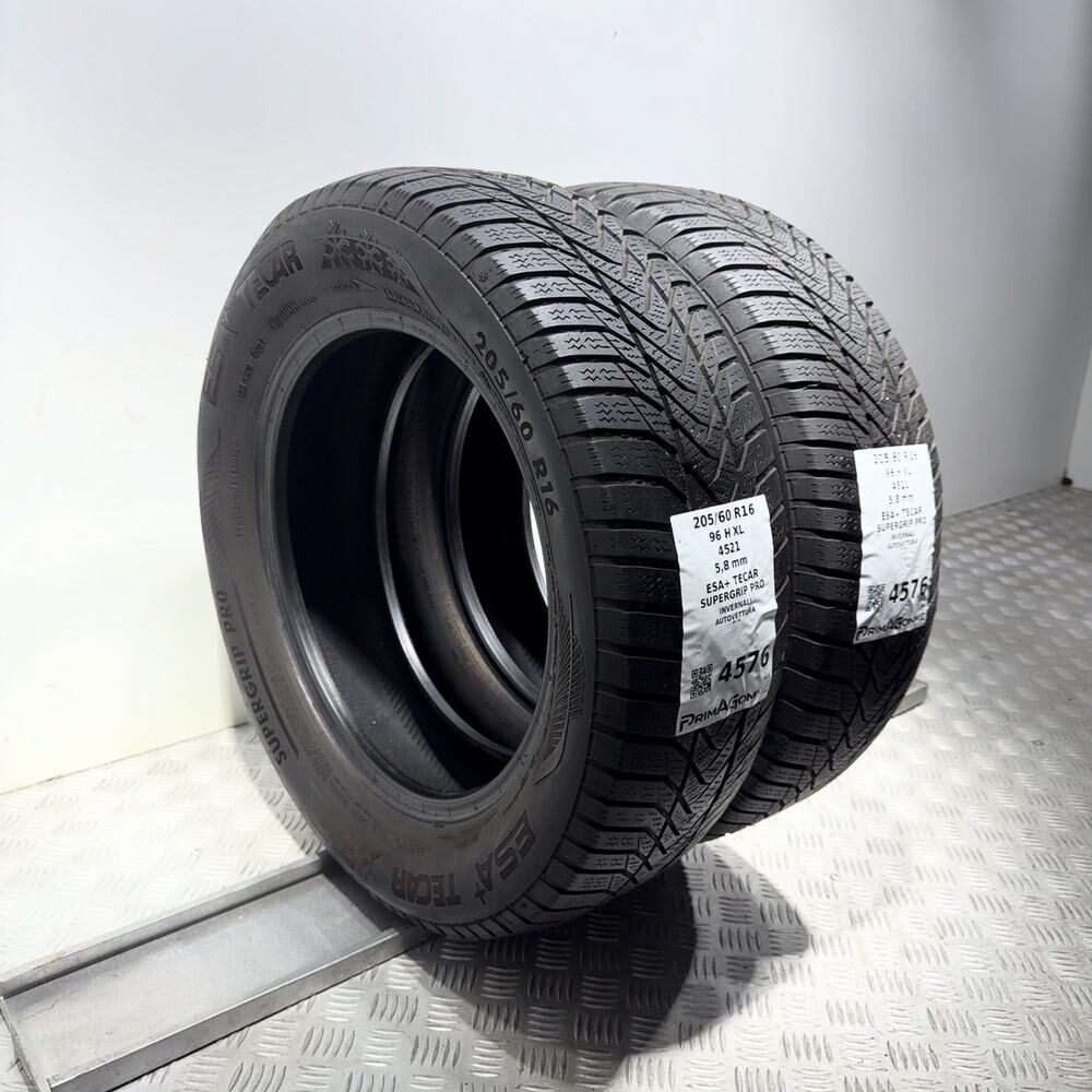 Gomme Usate 205 60 R16 96H XL Esa+ Tecar Supergrip Pro 83% Invernali - immagine 5