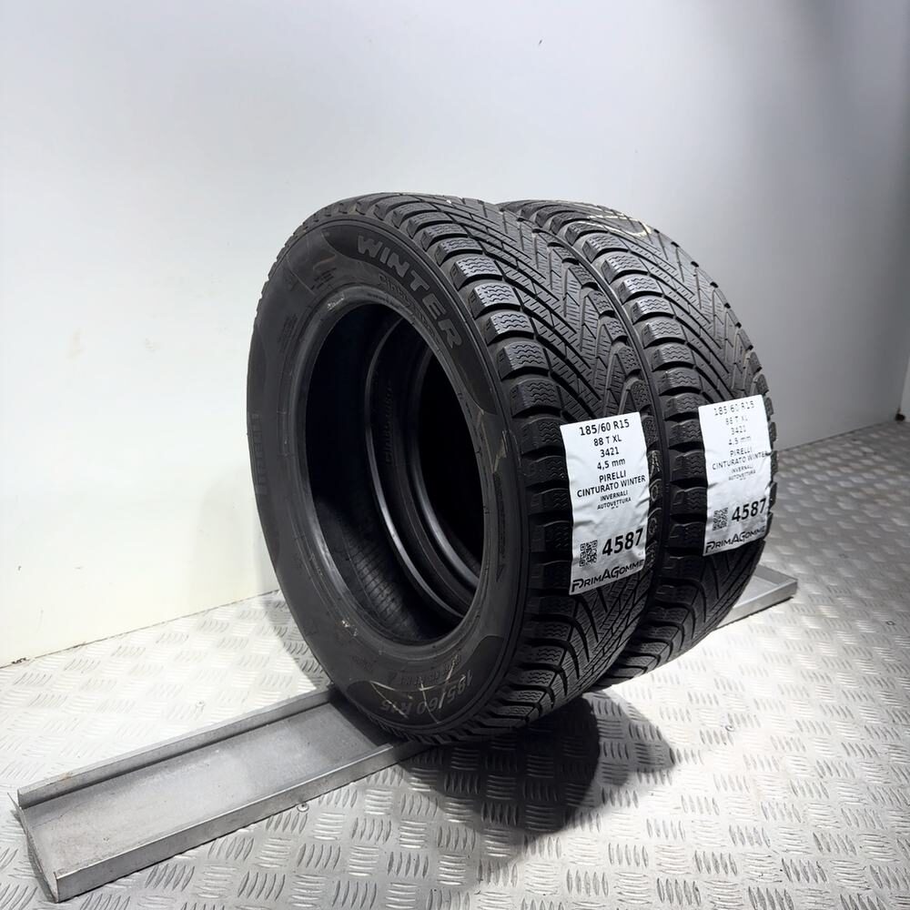 Gomme Usate 185 60 R15 88T XL Pirelli Cinturato Winter Invernali - immagine 5