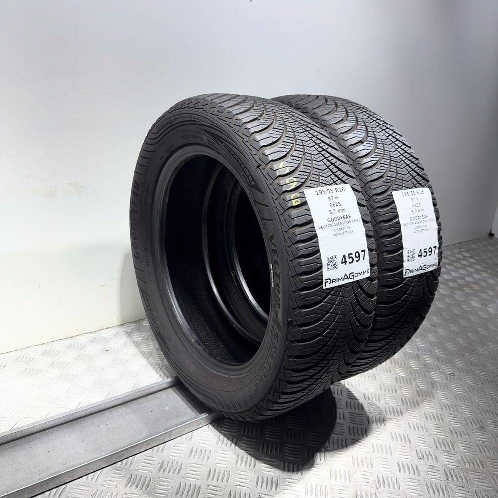 Gomme Usate 195 55 R16 87H Goodyear Vector 4Seasons Gen-2 81% 4 Stagioni - immagine 5