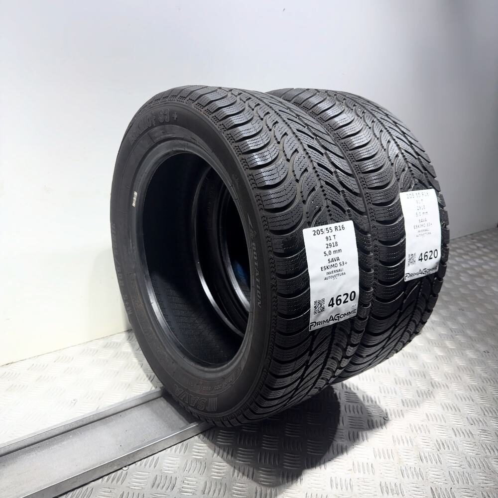 Gomme Usate 205 55 R16 91T Sava Eskimo S3+ 71% Invernali - immagine 5