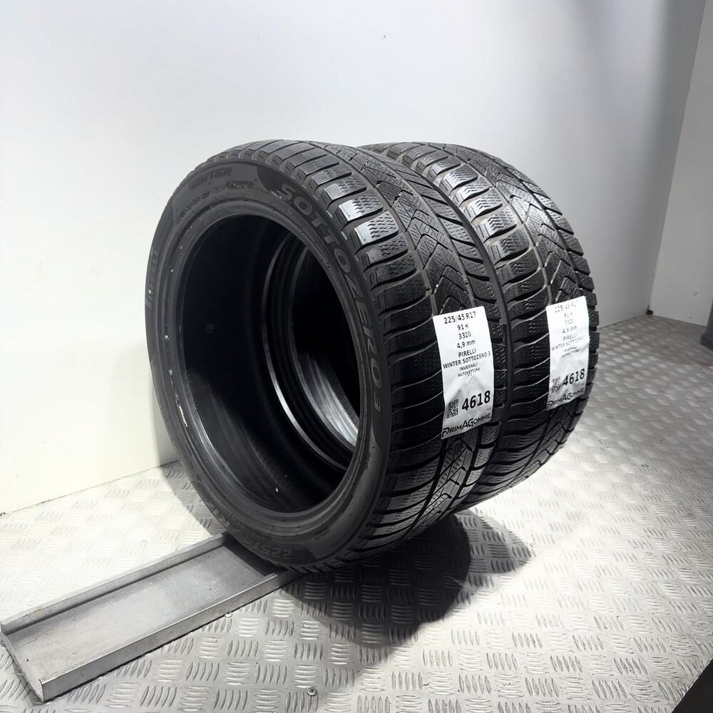 Gomme Usate 225 45 R17 91H Pirelli Winter Sottozero 3 Invernali - immagine 5