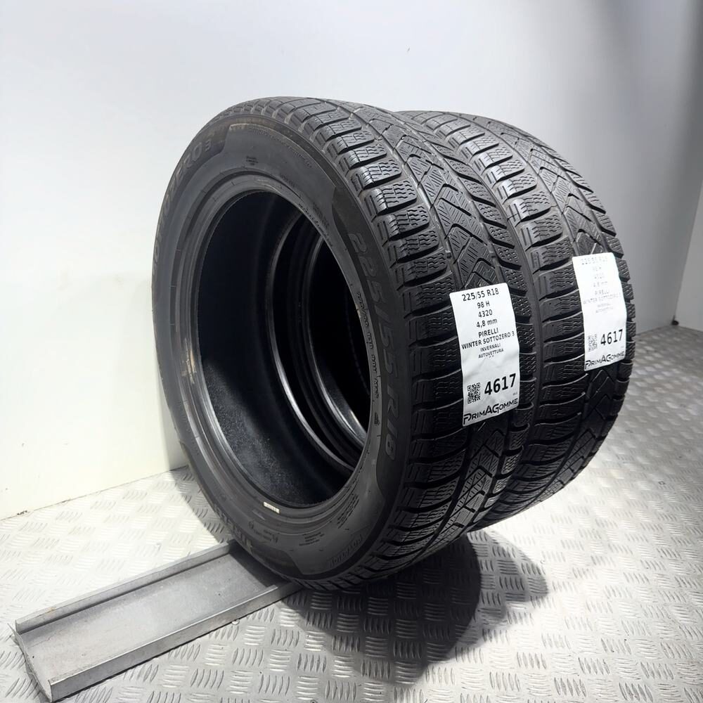 Gomme Usate 225 55 R18 98H Pirelli Winter Sottozero 3 Invernali - immagine 5