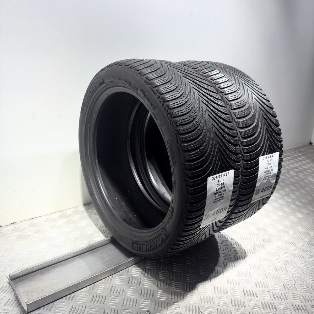 Gomme Usate 225 45 R17 91H Michelin Alpin 5 Invernali - immagine 5