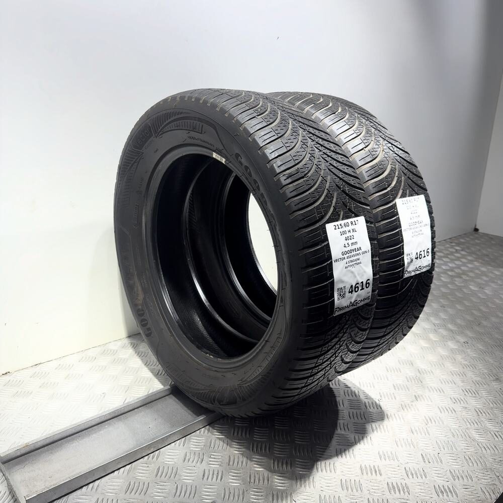 Gomme Usate 215 60 R17 100H XL Goodyear Vector 4Seasons Gen-3 4 Stagioni - immagine 5