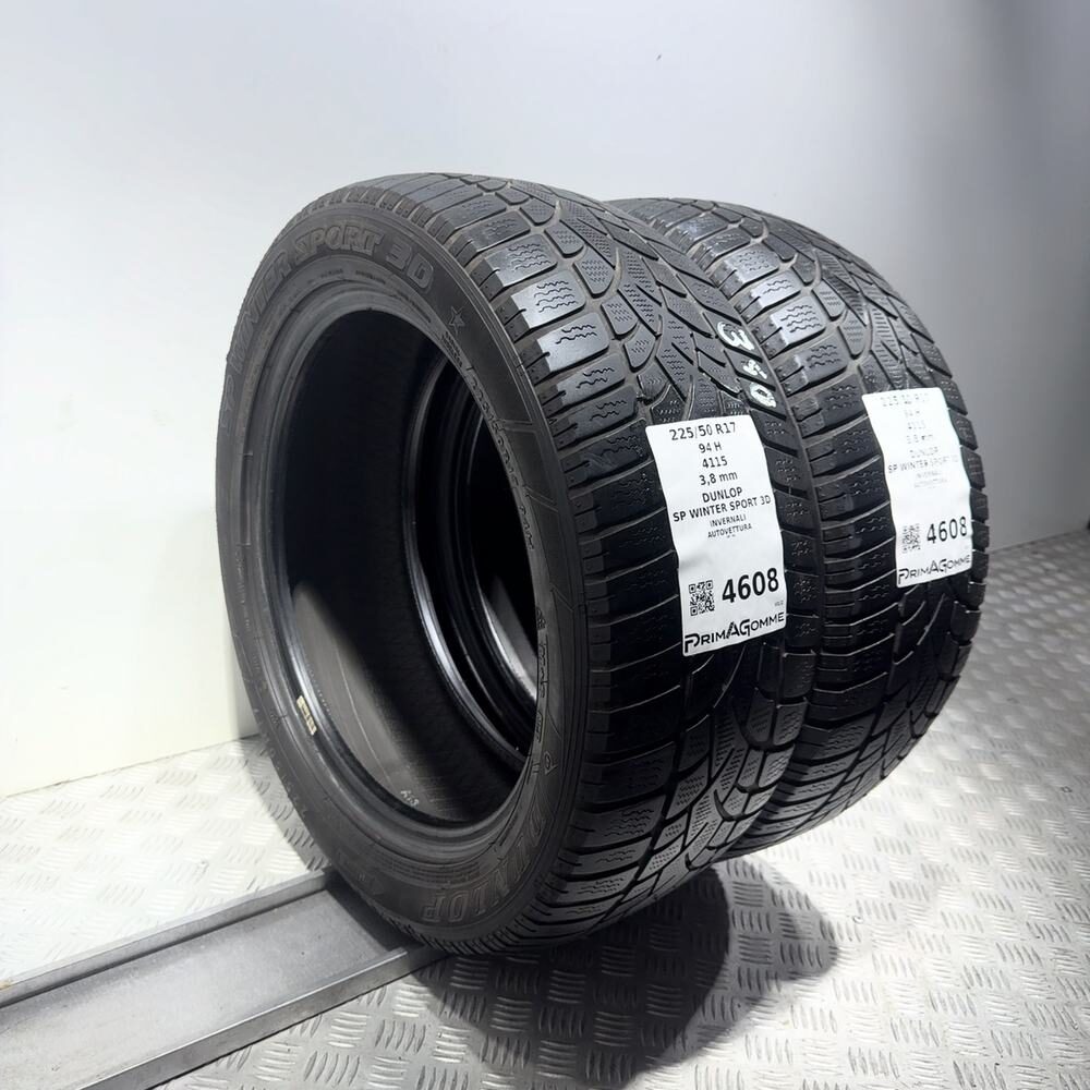 Gomme Usate 225 50 R17 94H Dunlop SP Winter Sport 3D Invernali - immagine 5