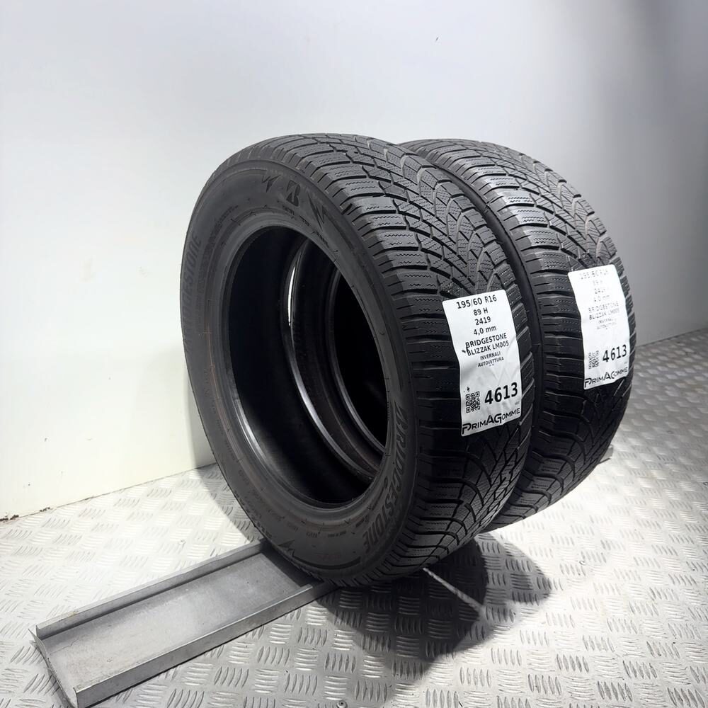 Gomme Usate 195 60 R16 89H Bridgestone Blizzak LM005 Invernali - immagine 5