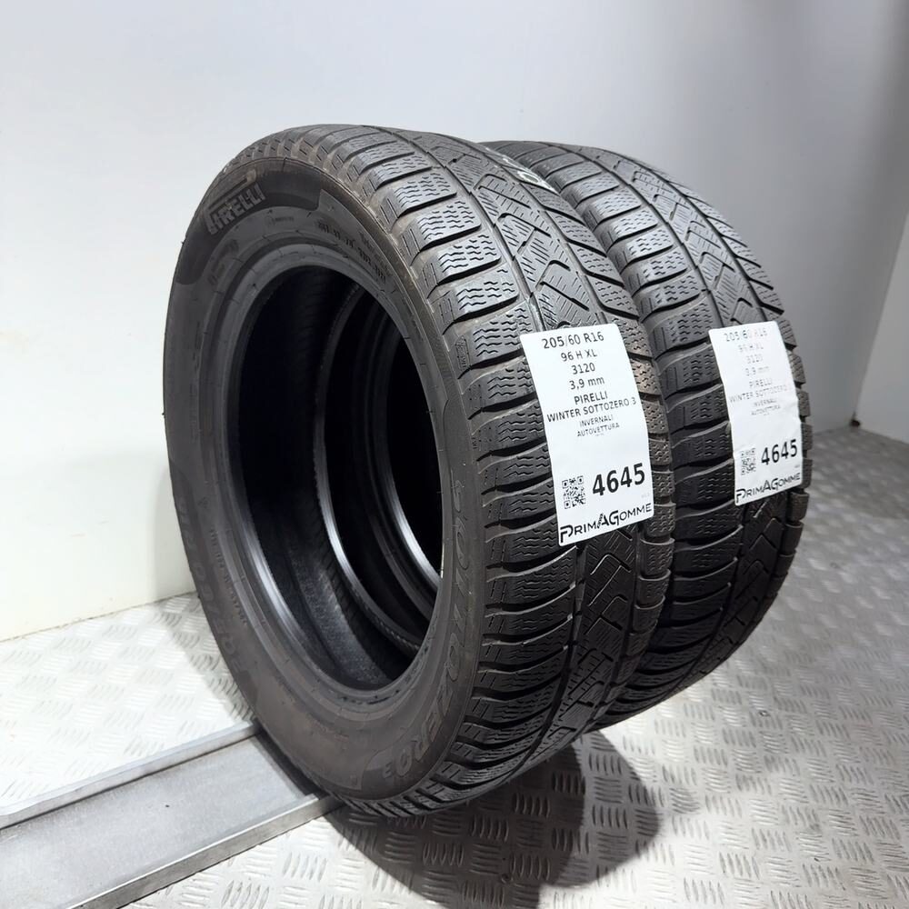 Gomme Usate 205 60 R16 96H XL Pirelli Winter Sottozero 3 Invernali - immagine 5