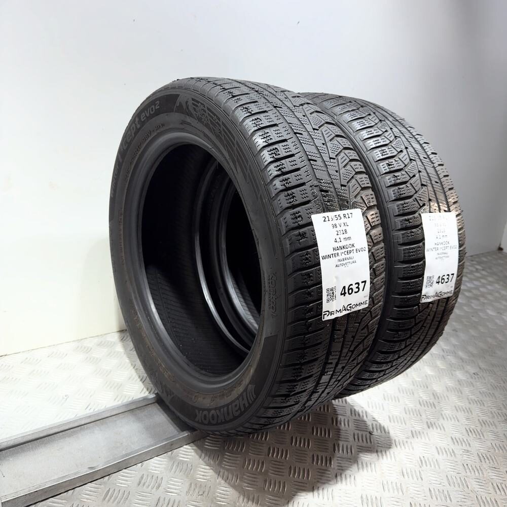 Gomme Usate 215 55 R17 98V XL Hankook Winter I*Cept Evo2 Invernali - immagine 5