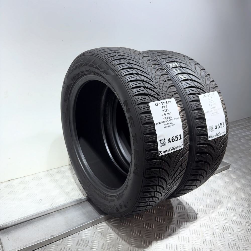 Gomme Usate 195 55 R16 87T Nexen Winguard Snow G WH2 86% Invernali - immagine 5