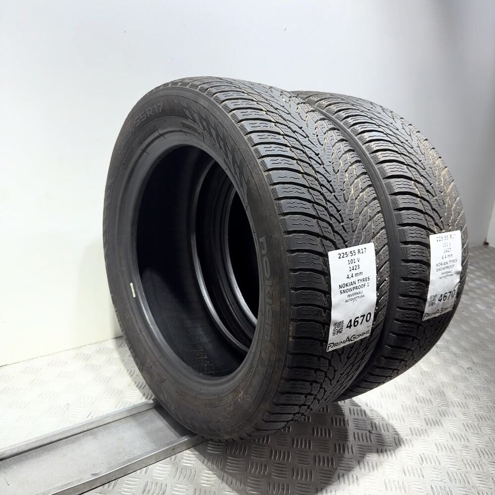 Gomme Usate 225 55 R17 101V Nokian Tyres Snowproof 1 Invernali - immagine 5