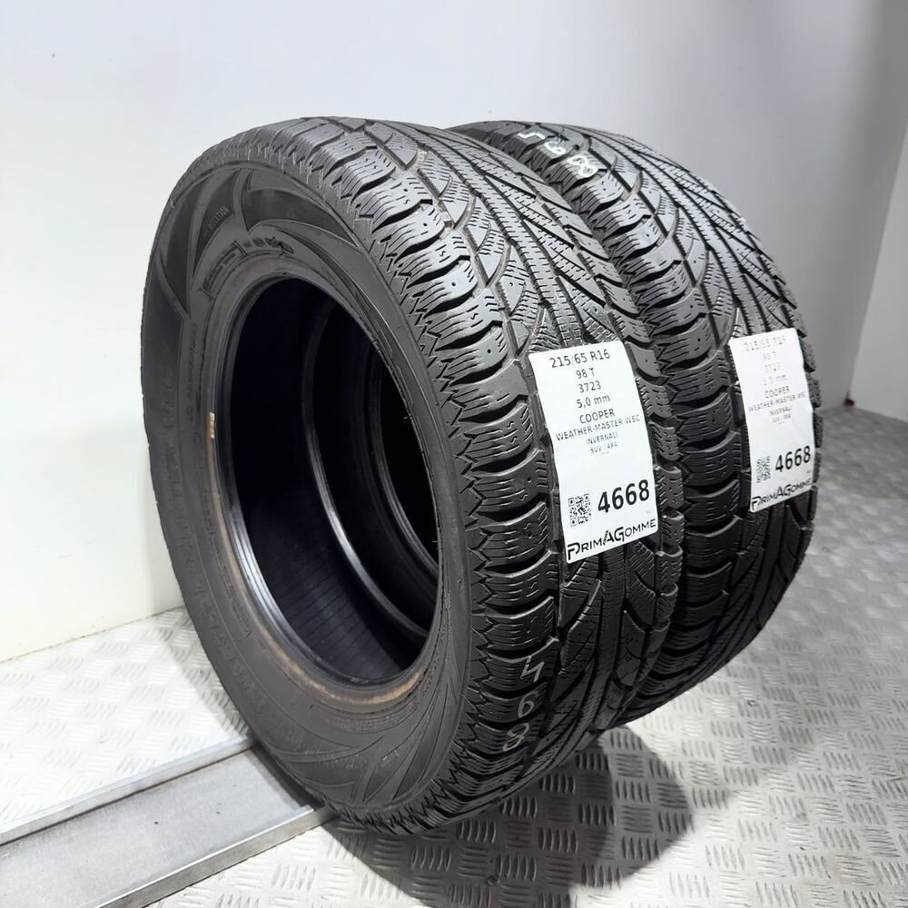 Gomme Usate 215 65 R16 98T Cooper Weather-Master Wsc 71% Invernali - immagine 5