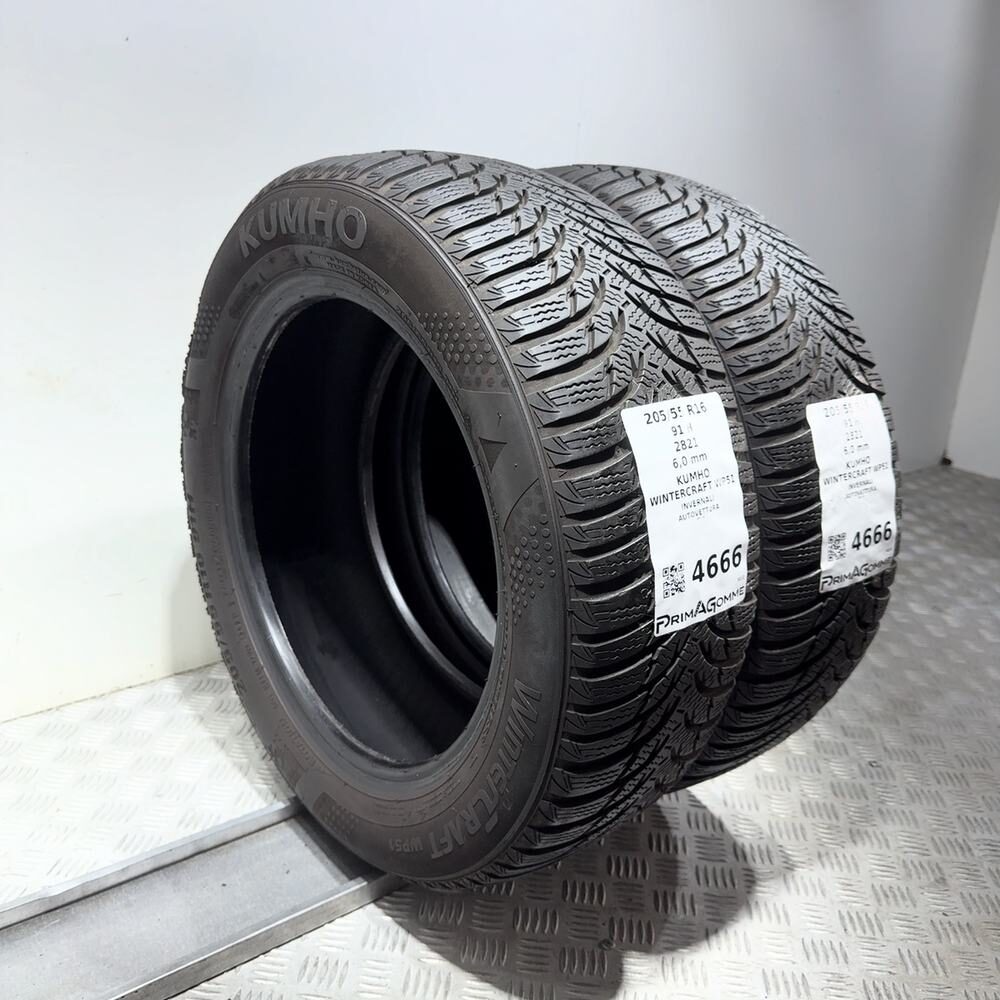 Gomme Usate 205 55 R16 91H Kumho Wintercraft WP51 86% Invernali - immagine 5