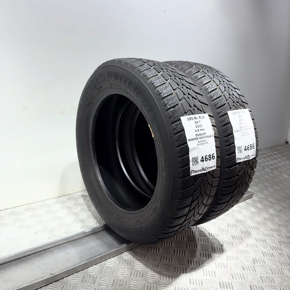 Gomme Usate 185 60 R15 84T Dunlop Winter Response 2 Invernali - immagine 5
