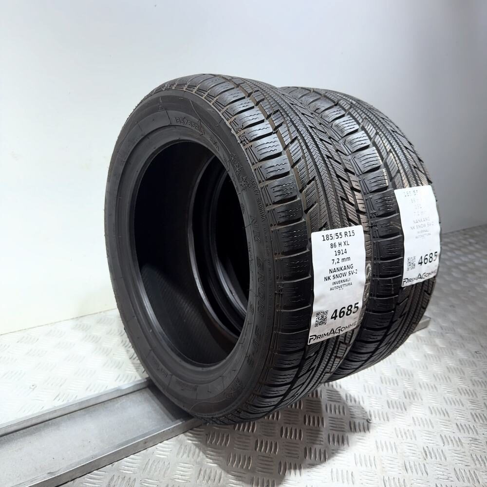 Gomme Usate 185 55 R15 86H XL Nankang NK Snow SV-2 98% Invernali - immagine 5