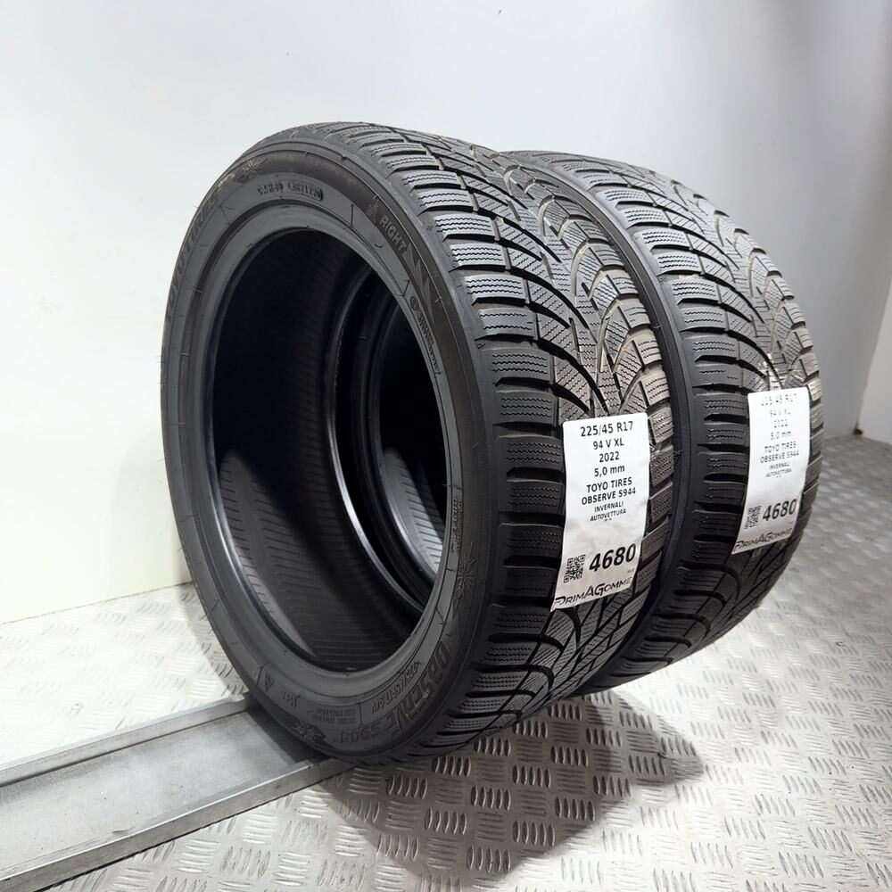 Gomme Usate 225 45 R17 94V XL Toyo Tires Observe S944 71% Invernali - immagine 5