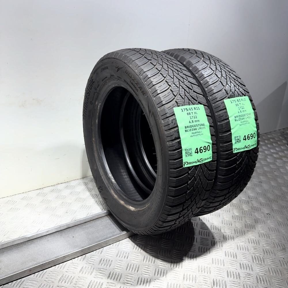 Gomme Usate 175 65 R15 88T XL Bridgestone Blizzak LM005 Invernali - immagine 5