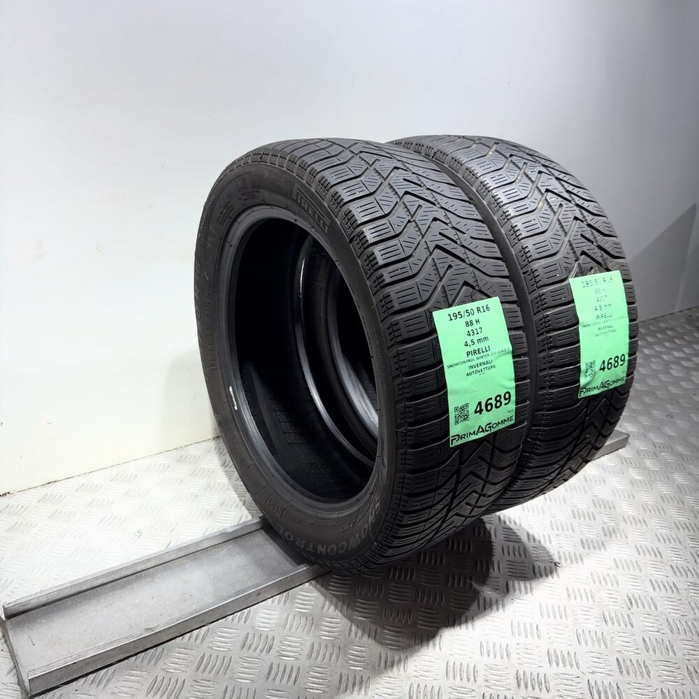 Gomme Usate 195 50 R16 88H Pirelli Snowcontrol Winter 210 Serie 3 Invernali - immagine 5