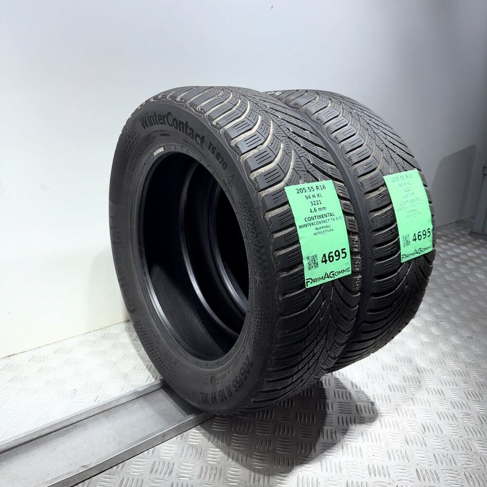 Gomme Usate 205 55 R16 94H XL Continental Wintercontact TS 870 Invernali - immagine 5