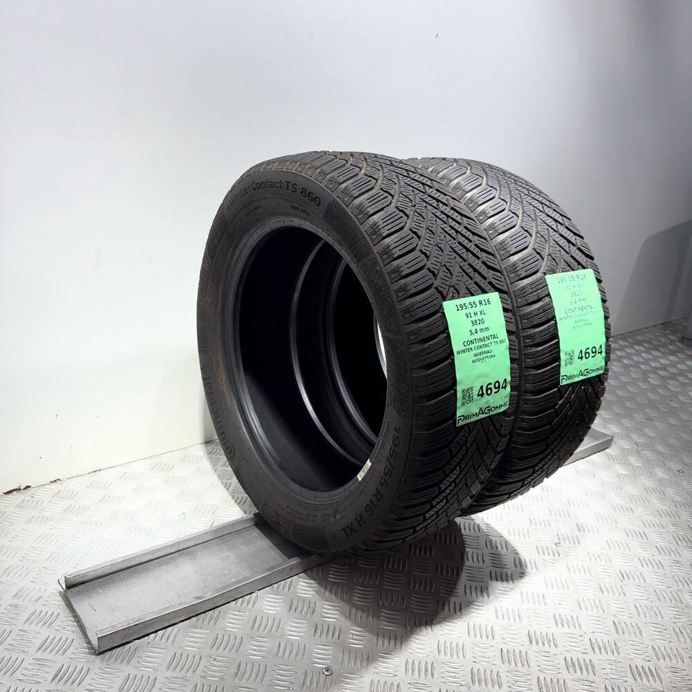 Gomme Usate 195 55 R16 91H XL Continental Winter Contact TS 860 77% Invernali - immagine 5
