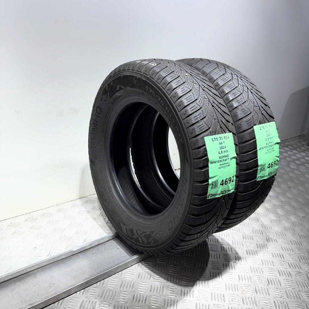 Gomme Usate 175 70 R14 84T Kumho Wintercraft WP52 Invernali - immagine 5