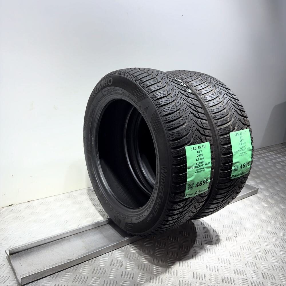 Gomme Usate 185 55 R15 82T Kumho Wintercraft WP51 Invernali - immagine 5