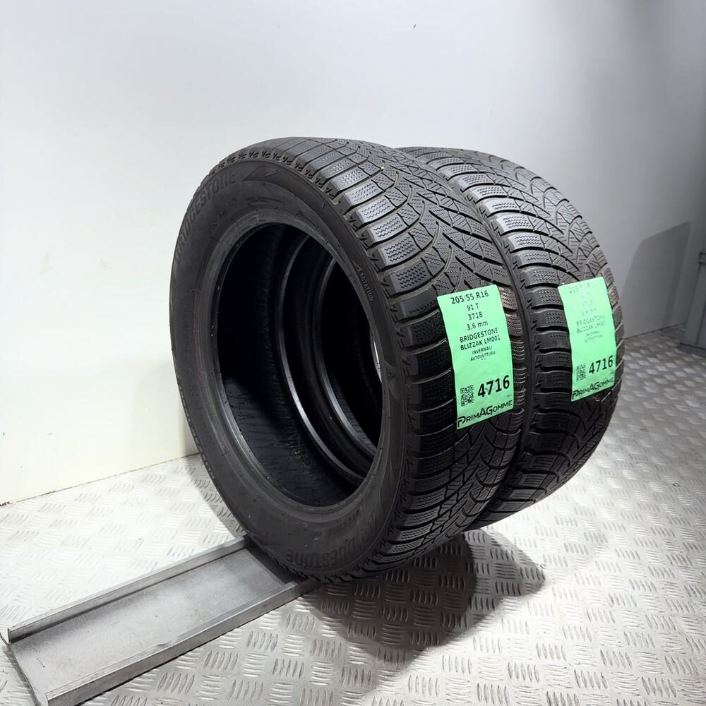 Gomme Usate 205 55 R16 91T Bridgestone Blizzak LM001 Invernali - immagine 5