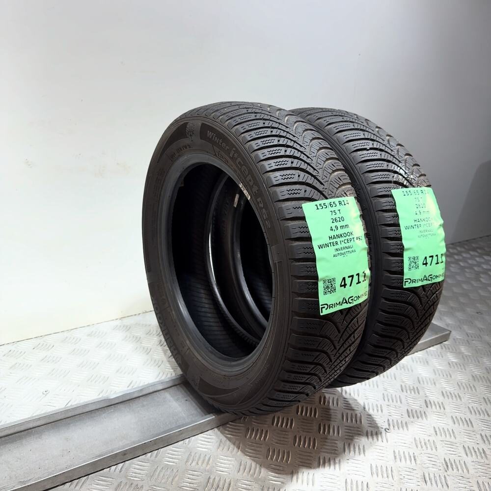 Gomme Usate 155 65 R14 75T Hankook Winter I*Cept RS2 Invernali - immagine 5