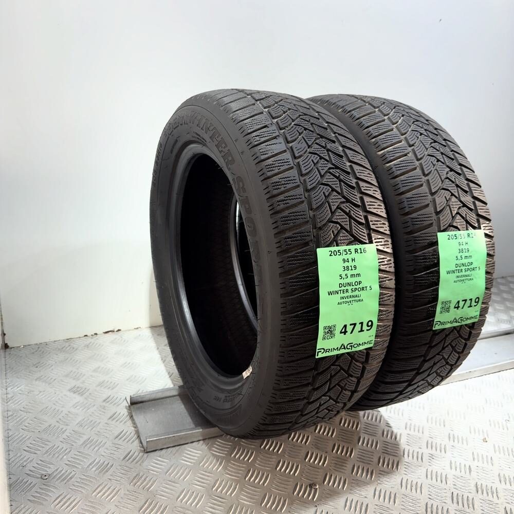 Gomme Usate 205 55 R16 94H Dunlop Winter Sport 5 79% Invernali - immagine 5