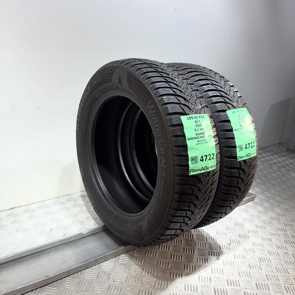 Gomme Usate 185 60 R15 88T Kumho Wintercraft WP51 76% Invernali - immagine 5