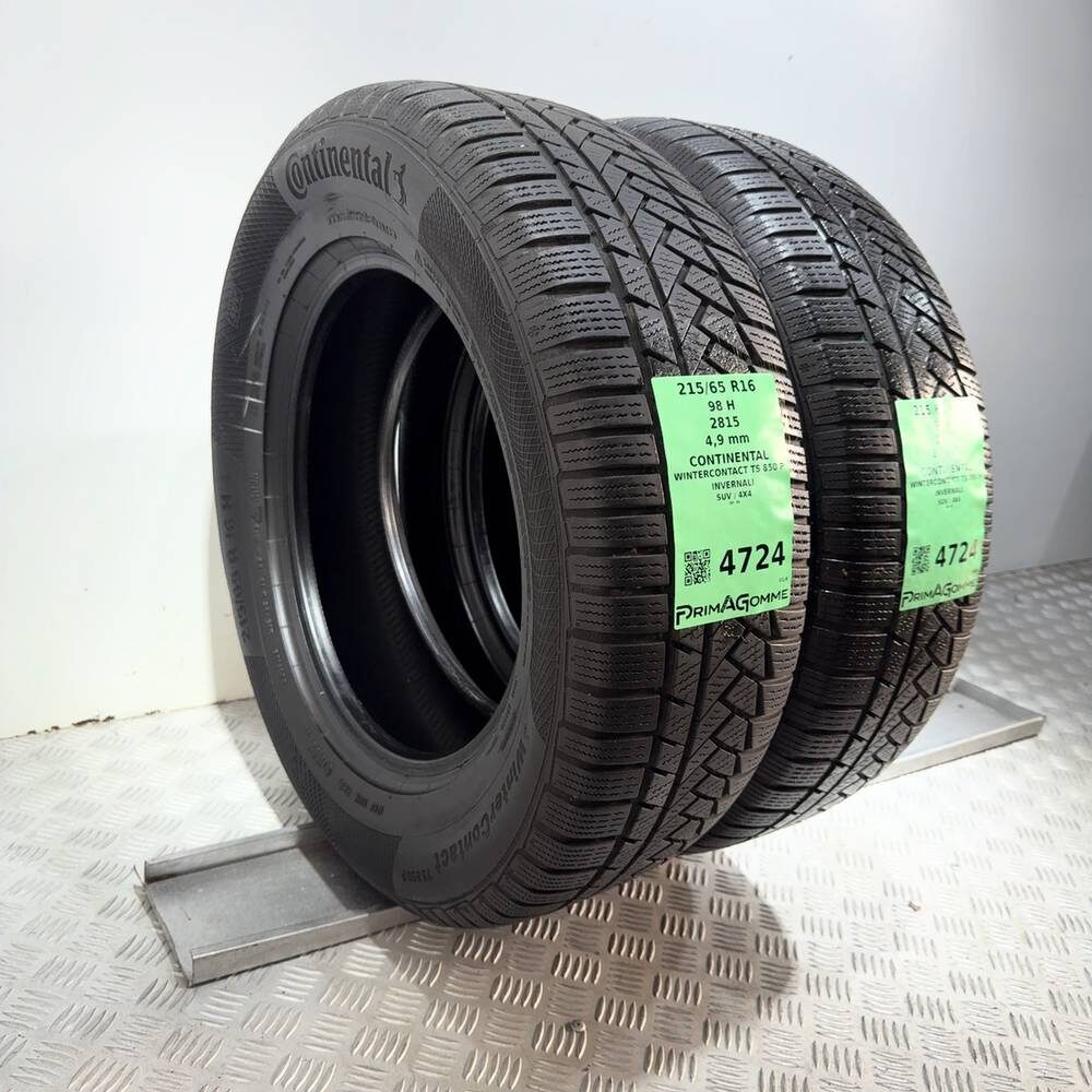 Gomme Usate 215 65 R16 98H Continental Wintercontact TS 850 P Invernali - immagine 5