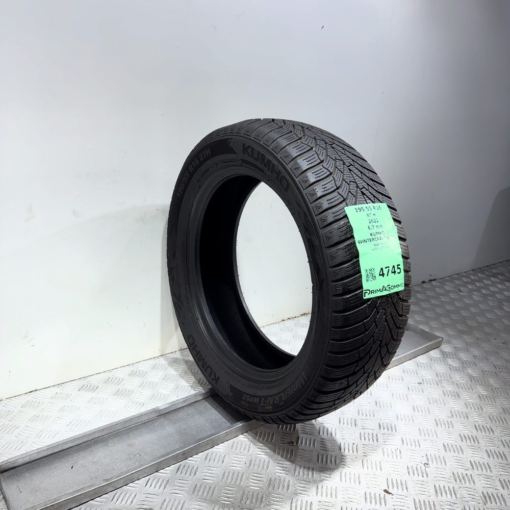 Gomma Usata 195 55 R16 87H Kumho Wintercraft WP52 96% Invernale - immagine 5